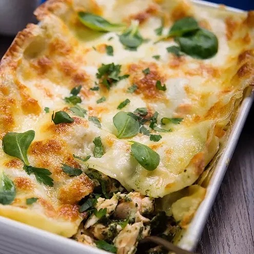 Lasagnes saumon blette &&nbsp;brocoli